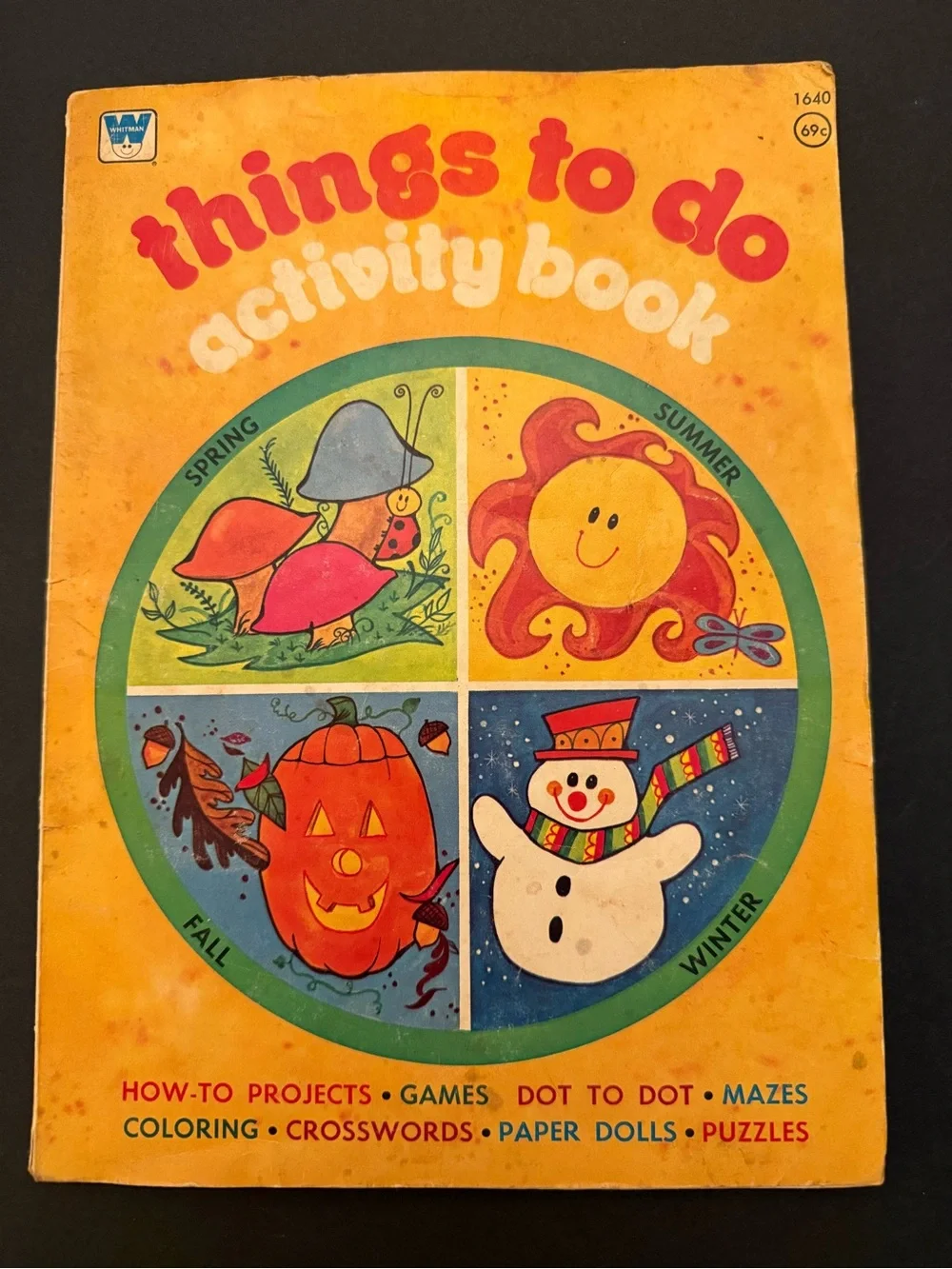 VTG Holiday Halloween Things to Do Activity Book - Yellow